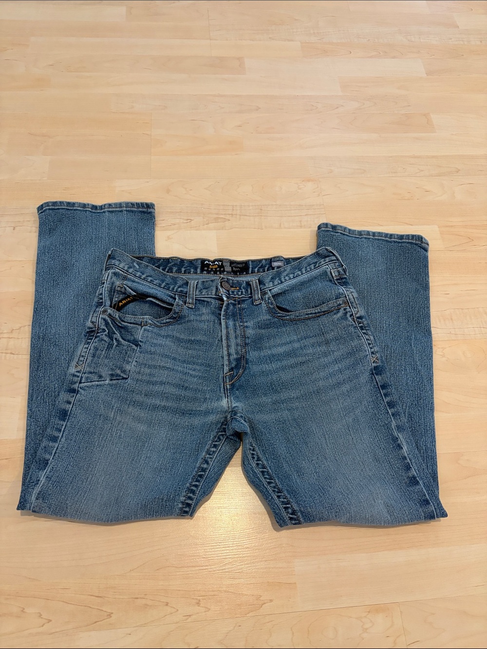 Ariat Rebar Relaxed Boot Cut Jeans Men’s 32x32 Medium Wash Work Western
